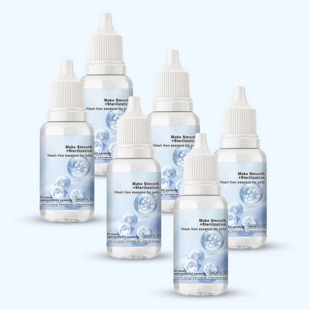 Gouttes de shampoing rafraîchissantes pour le pelage