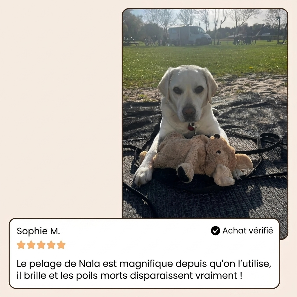 VapoBrosse AnimoPaw — Brosse de Toilettage Professionnelle pour Animaux de Compagnie